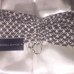 Kendall & Kylie Printed Ruched Tube Top Bandeau